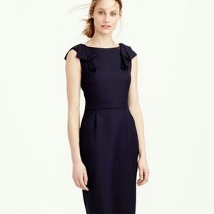 J. Crew Super 120’s Bow Top Sheath Dress
